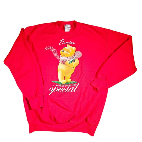 Vintage Disney Store Sweatshirt Grandmas Make Every Day Special Red size M Y2K - Picture 1 of 10